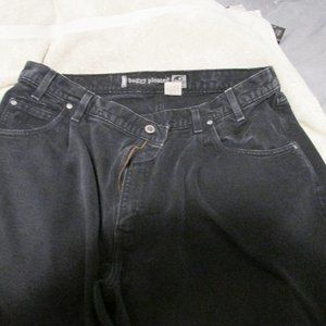 levis silvertab black baggy pleated 42x32